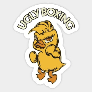 Duckling and Boxing Sticker